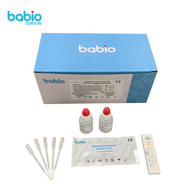 Bộ xét nghiệm Helicobacter Pylori (H.pylori) IgG/IgM (Phương pháp keo vàng)